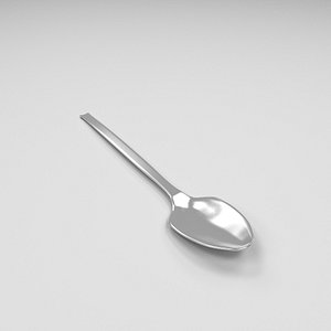 metallic spoon 3d max