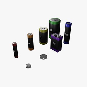battery pbr coin 3D