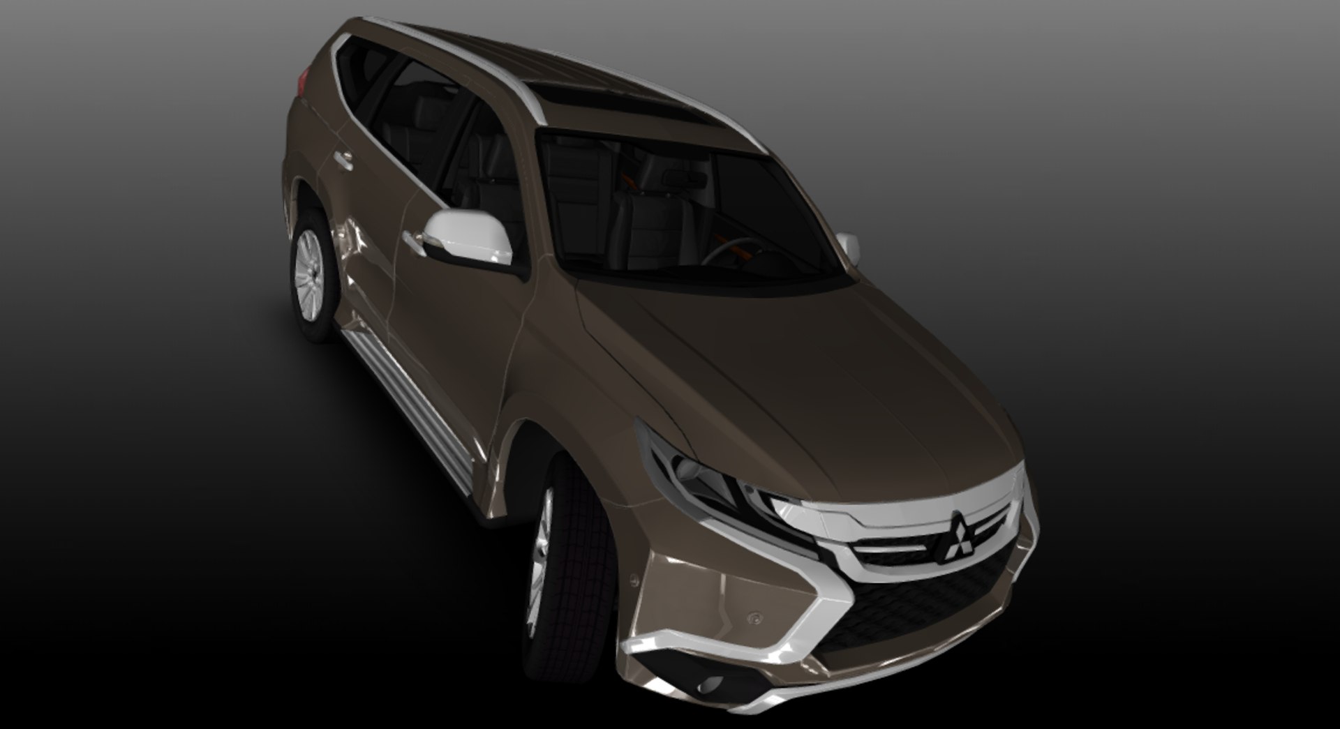 3d Mitsubishi Montero Sport Gt Model