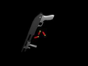 free shotgun 3d model