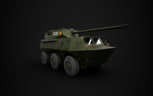 PTL02 Tank Destroyer 4k 3D model