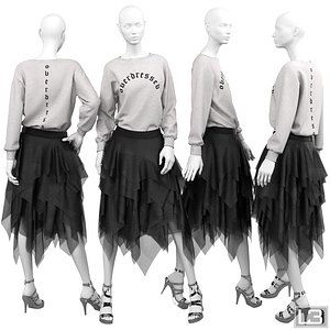 3d model woman mannequin