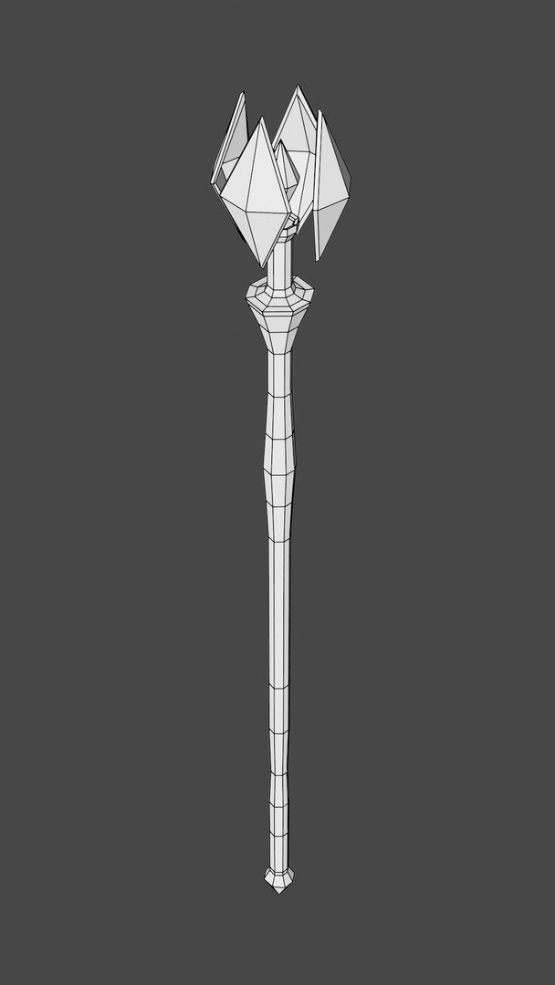 3D Magic Staff Model - TurboSquid 1422845