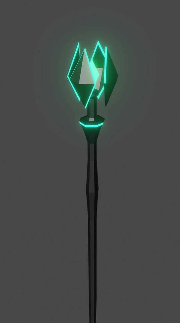 3D Magic Staff Model - TurboSquid 1422845