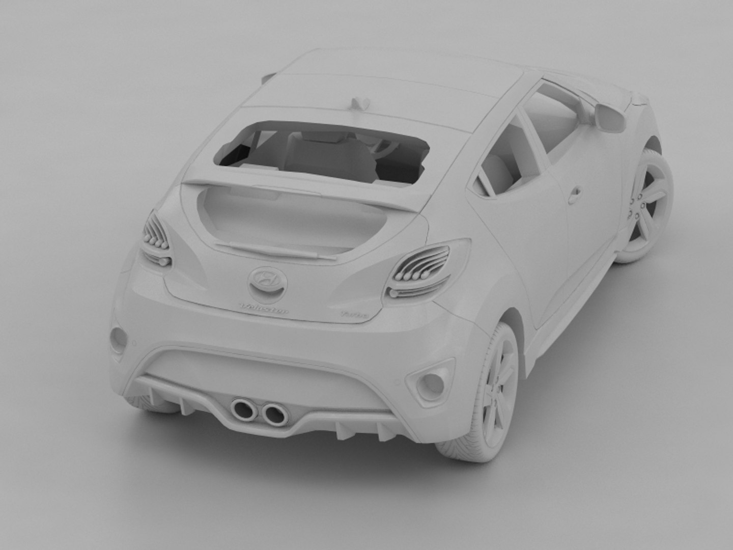 3d Model Hyundai Veloster Turbo 2013