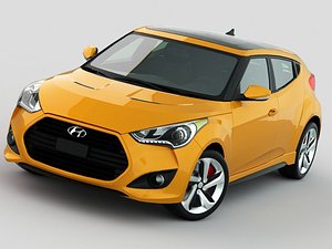 3d model hyundai veloster turbo 2013