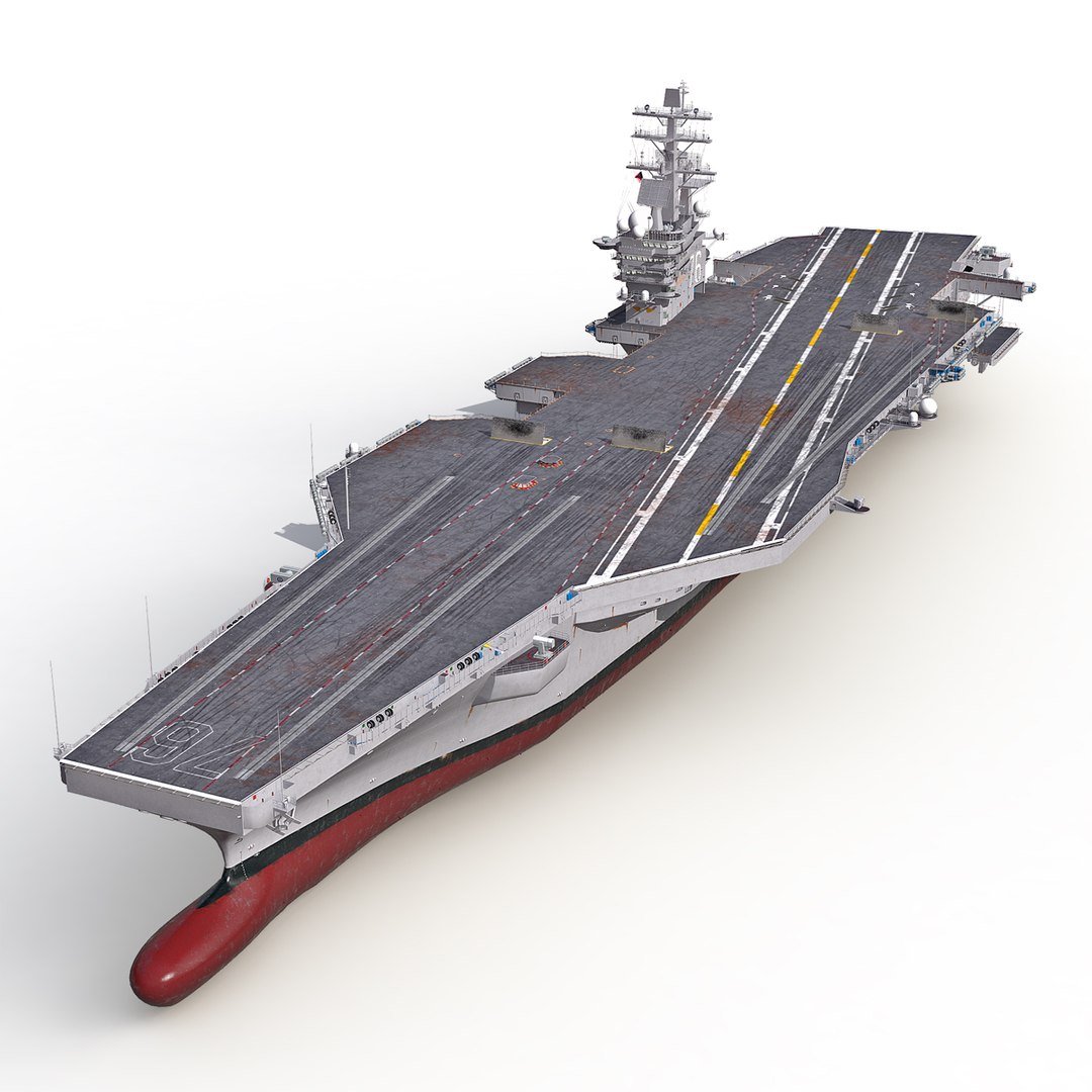 USS Ronald Reagan CVN 76 3D model preview