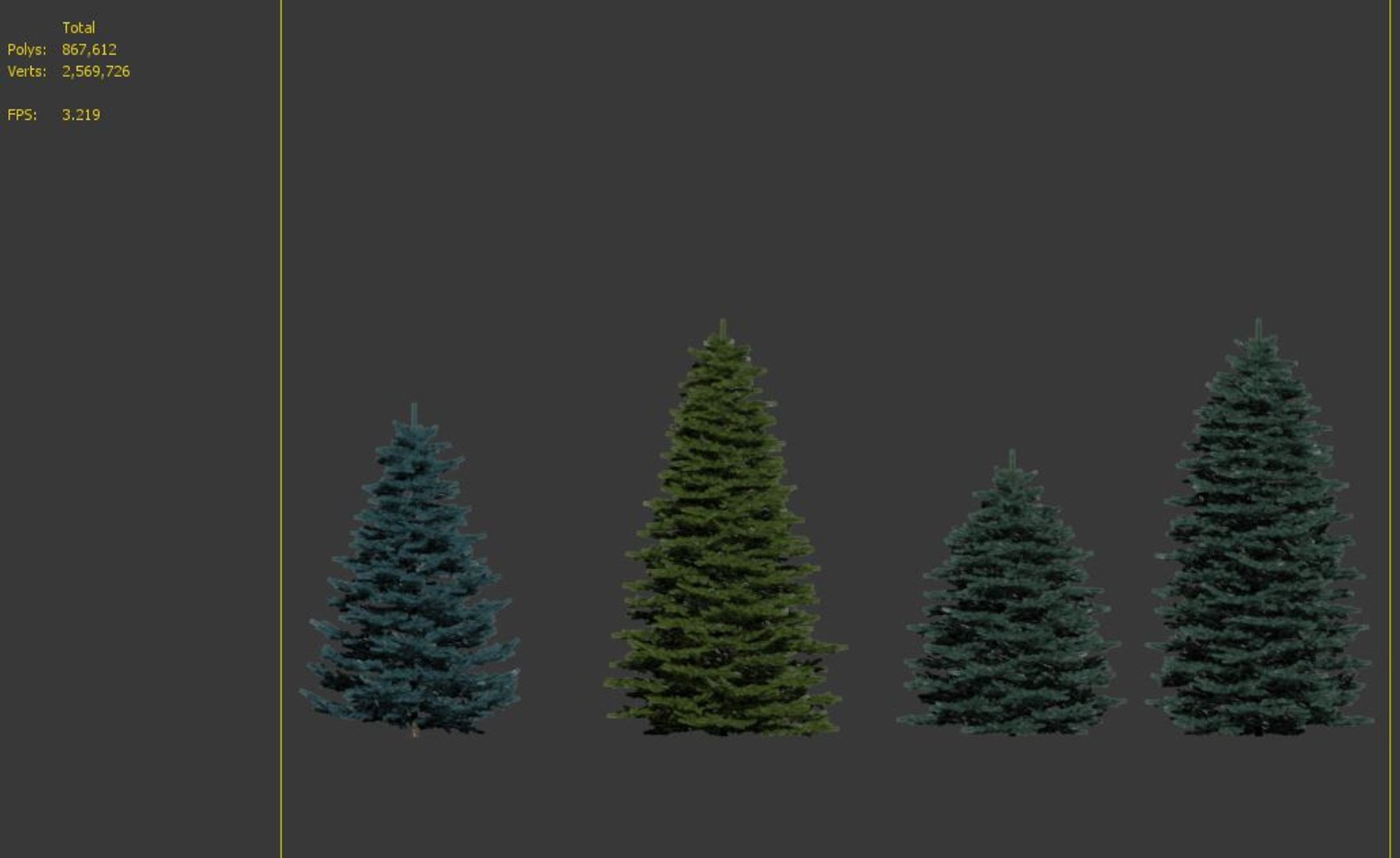 Spruce Trees Set Model - TurboSquid 1935570