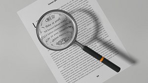 magnifying glass 3D model