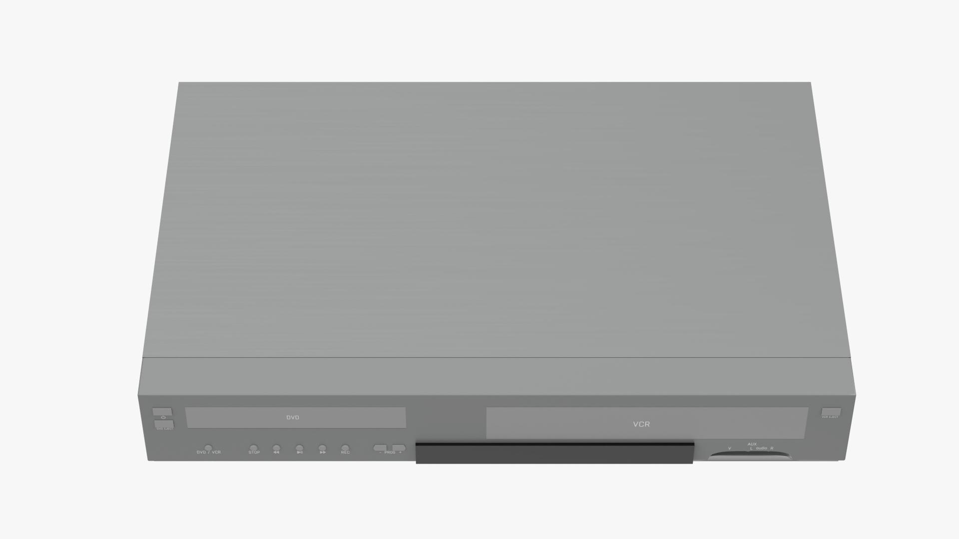 DVD-VCR recorder model https://p.turbosquid.com/ts-thumb/0E/ODNloC/l0/vcrdvdrecorderturntables/jpg/1760797147/1920x1080/turn_fit_q99/7a9b4c7097e2b7d42b751b36a8dae8ab2a658939/vcrdvdrecorderturntables-1.jpg