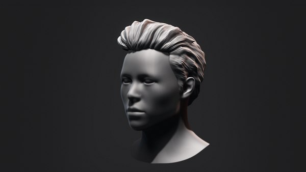 Hair Low Poly Male Hairstyle Kitbash 3d Model Turbosquid 1832507