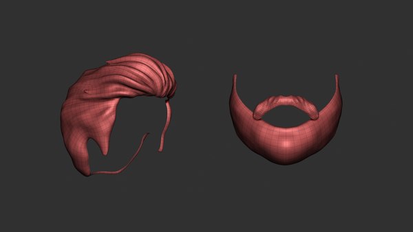 Hair Low Poly Male Hairstyle Kitbash 3d Model Turbosquid 1832507