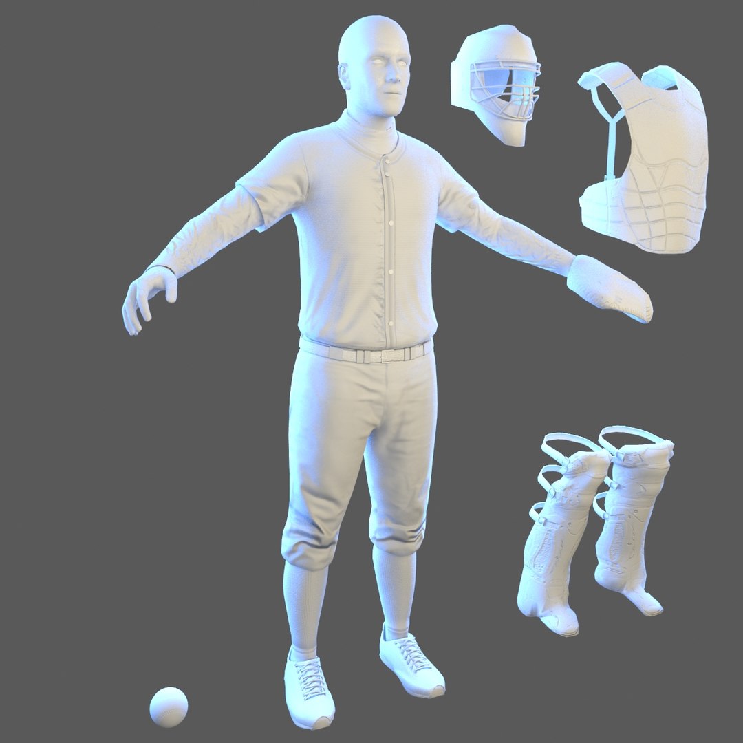 Baseball player ball model - TurboSquid 1463410