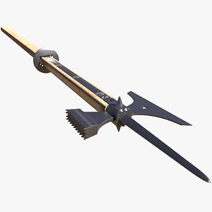 3D historically knightly pole axe