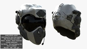 Military Helmet for Metahuman 3D model