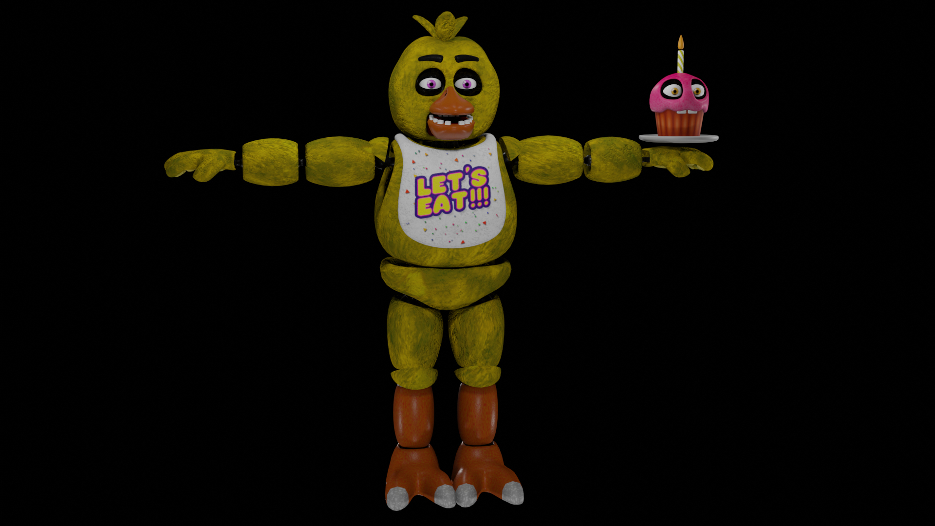 3D Fnaf Chica The Chicken Model - TurboSquid 2099863