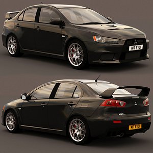 mitsubishi lancer evolution evo 10 2015 3D