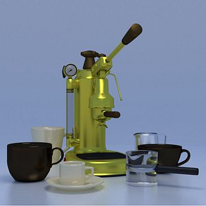 espresso machine 3d model