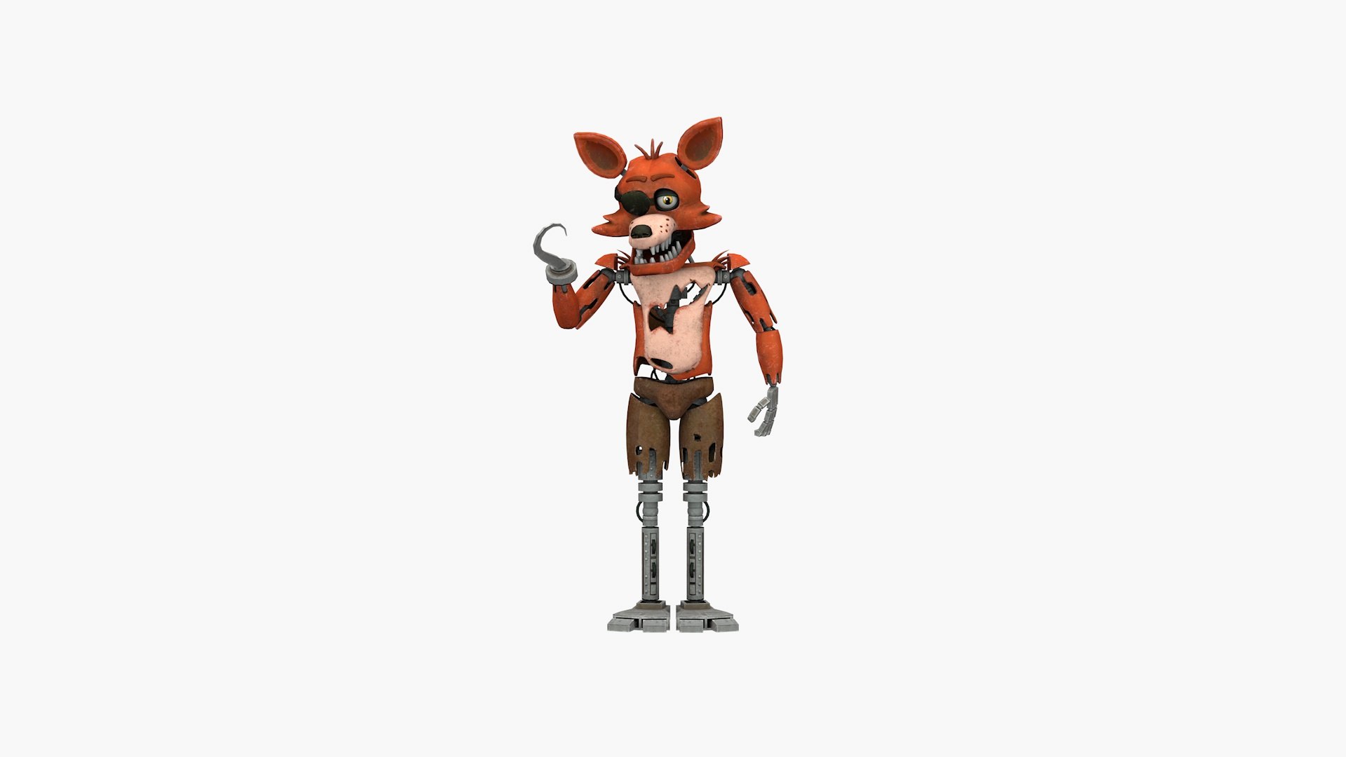 Withered Foxy Five Nights at Freddy's Character Art Hand -  Hong Kong