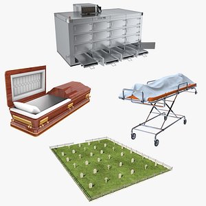 3D Death and Funeral Collection model