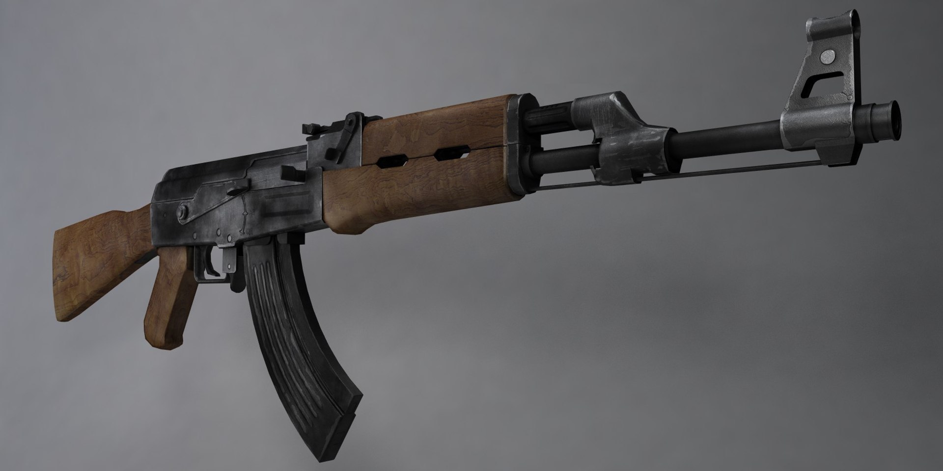 3d Ak-47 Assault Rifle