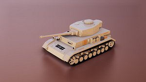 Low Poly Panzer IV Tank