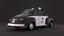 Coche de policía 1950 Low-poly modelo 3d