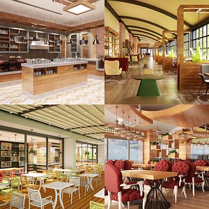 Cafe Interior Set 03