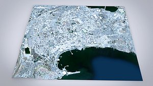 Cityscape Baku Azerbaijan 3D model