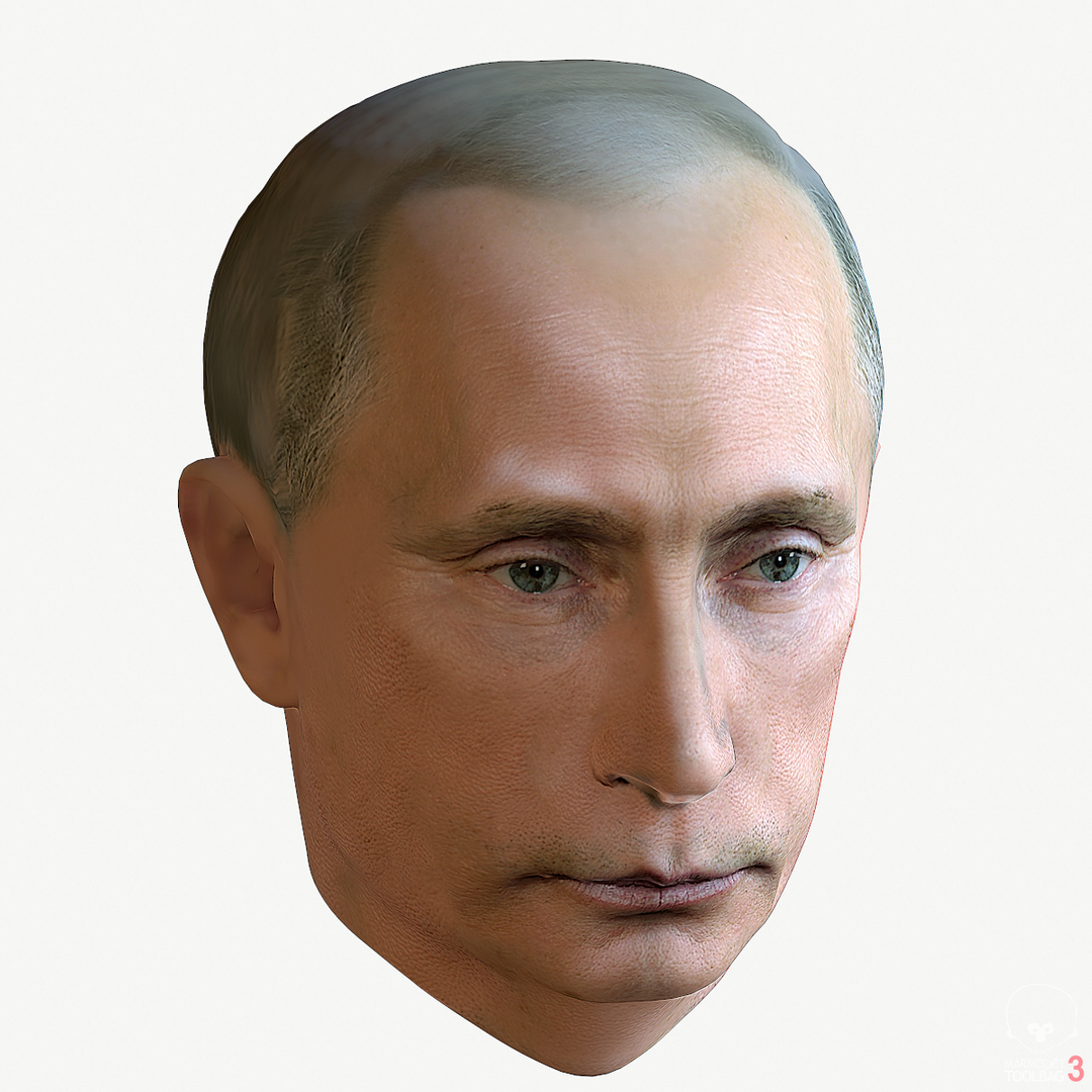 Путин 3d модель головы