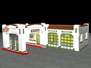 vintage 1935 sinclair gas station max