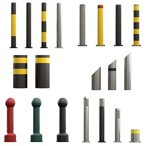 set urban bollards model