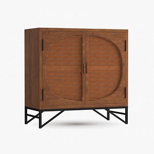 woven cane cupboard model
