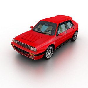 3D 1991 lancia delta hf model
