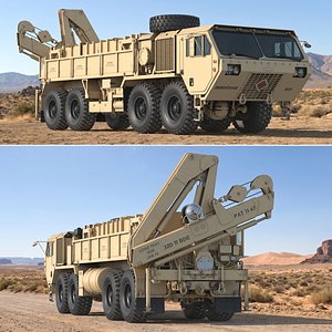 3D Oshkosh M985 Guided Missile Transporter Simplified