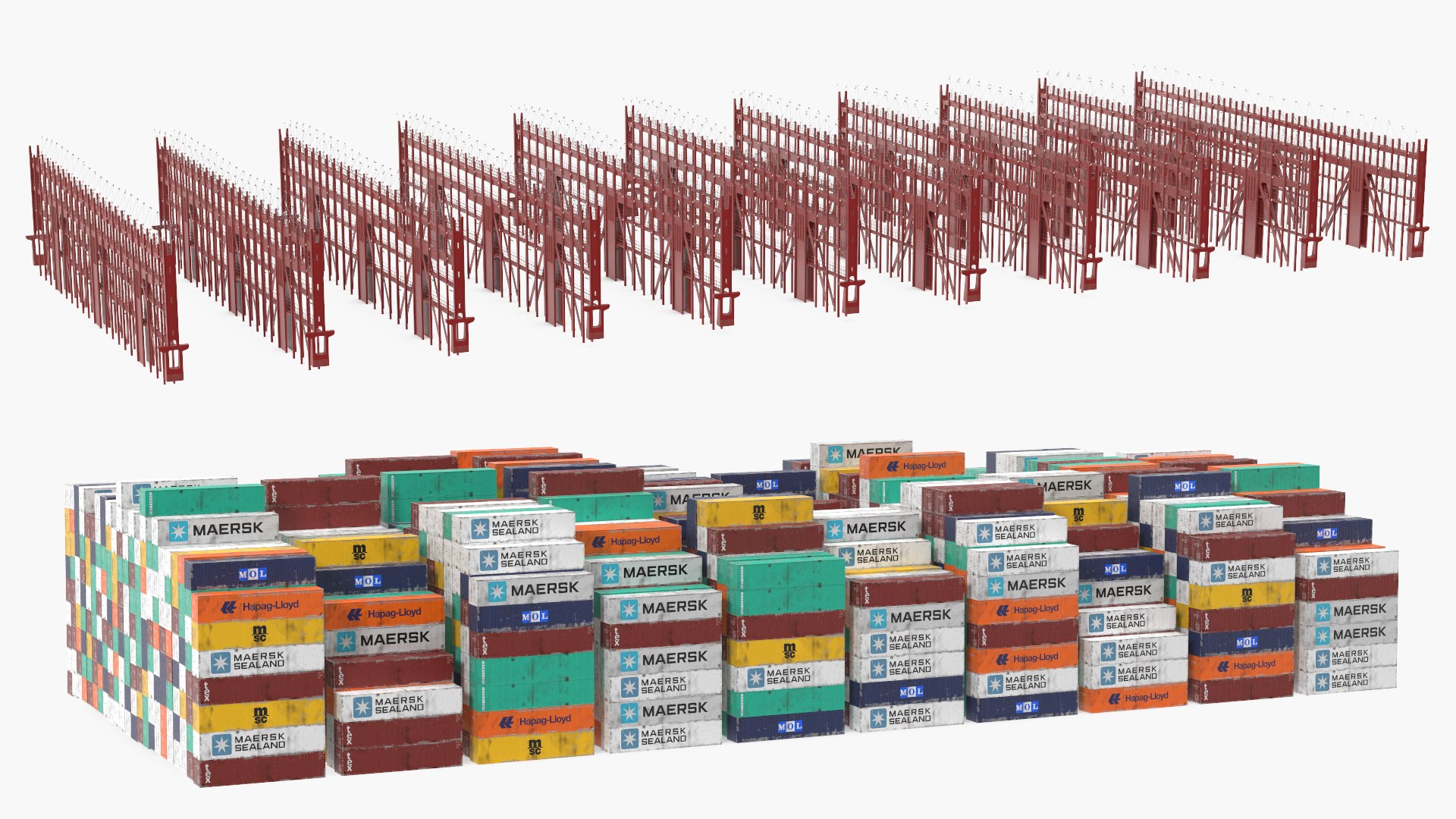 3D Colorful Maersk Cargo Shipping Containers Stacked https://p.turbosquid.com/ts-thumb/0E/tXBLrQ/Fo/colorfulmaerskcargoshippingcontainersstackedvray3dmodel007/jpg/1629846468/1920x1080/fit_q87/08787480207d9792804ace2e4e92010c92ea4eca/colorfulmaerskcargoshippingcontainersstackedvray3dmodel007.jpg