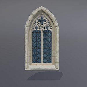 3D gothic window model