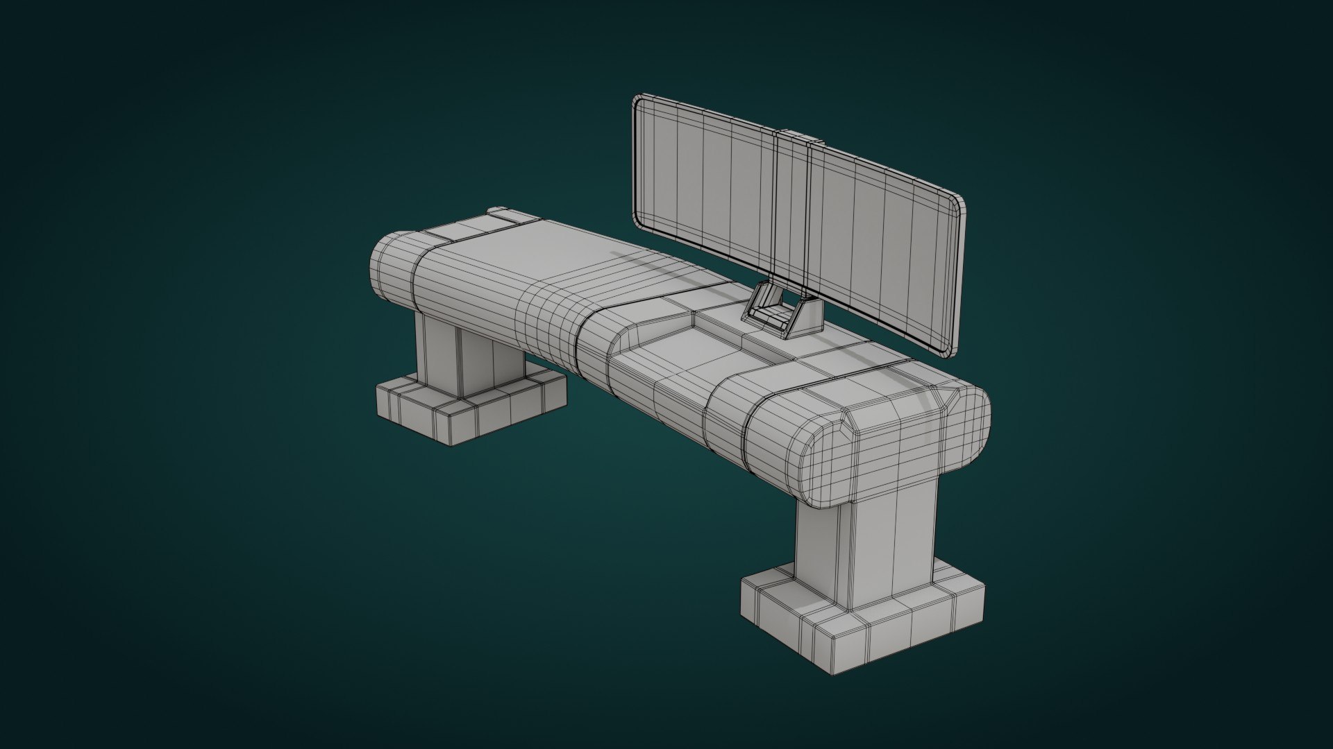 3D Sci-Fi Workspace - Low Poly - Game Ready - PBR Model - TurboSquid ...