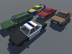 car interior muscle mobile 3D model
