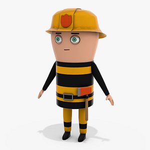 firefighter 3D model