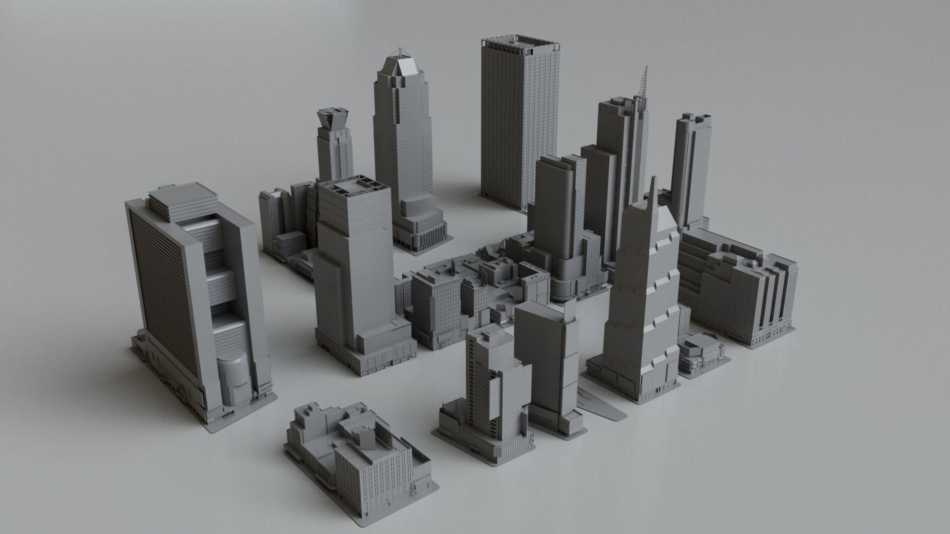 3D 17 NYC Times Square Buildings Collection Pack Model - TurboSquid 2389138