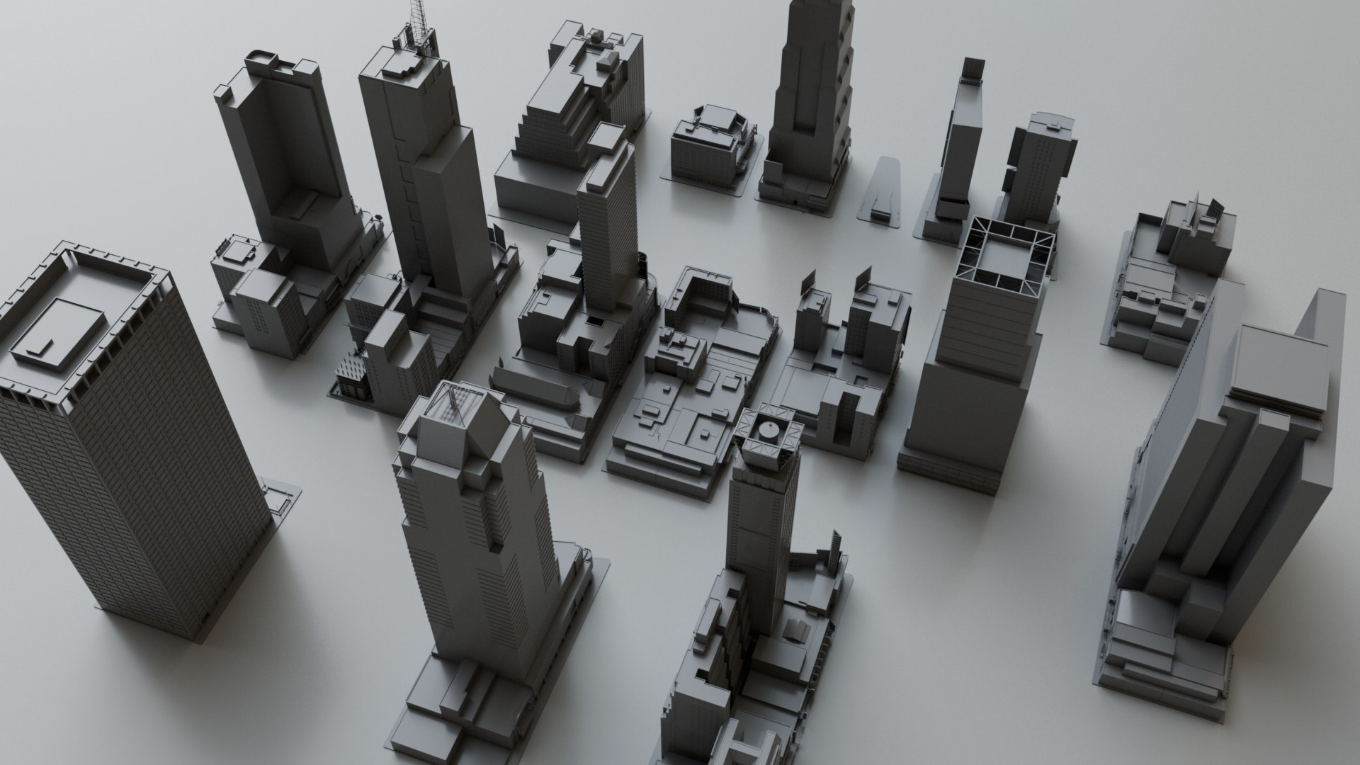 3D 17 NYC Times Square Buildings Collection Pack Model - TurboSquid 2389138