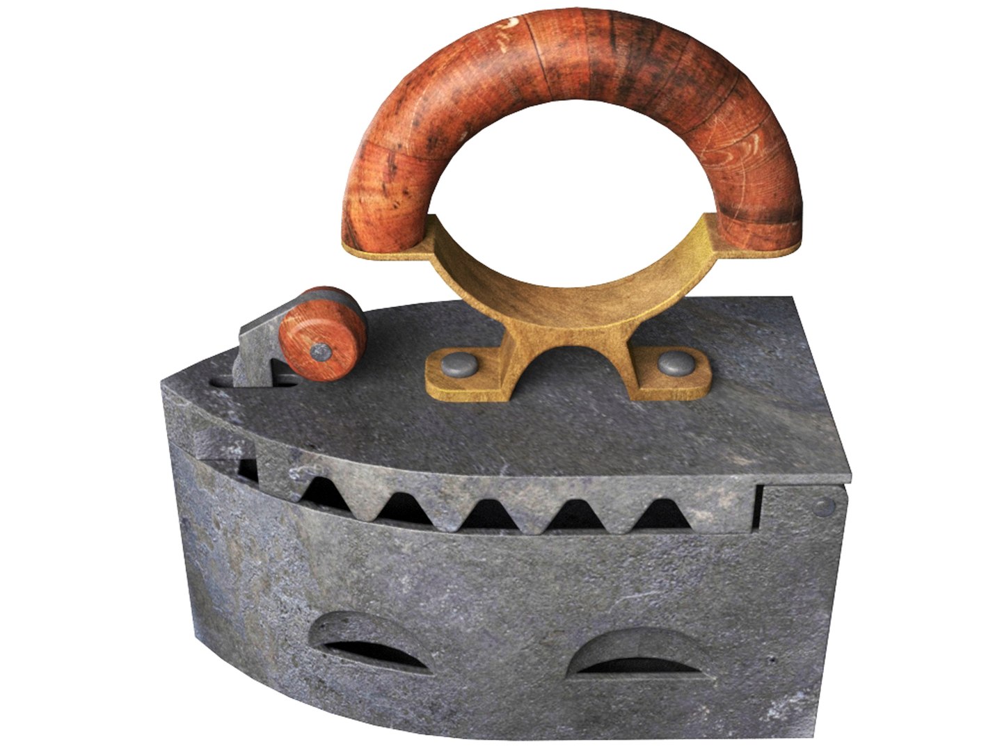 Old Antique Iron 3D Model - TurboSquid 2445316