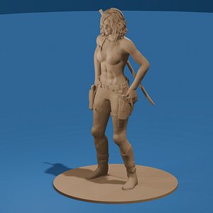 Bad Ass Assassin Babe 3D