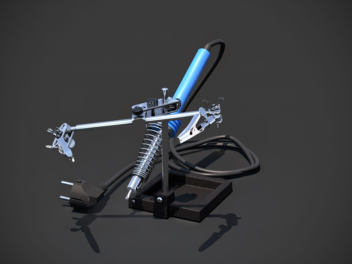 3D Soldering Iron With Rack Model - TurboSquid 1731545