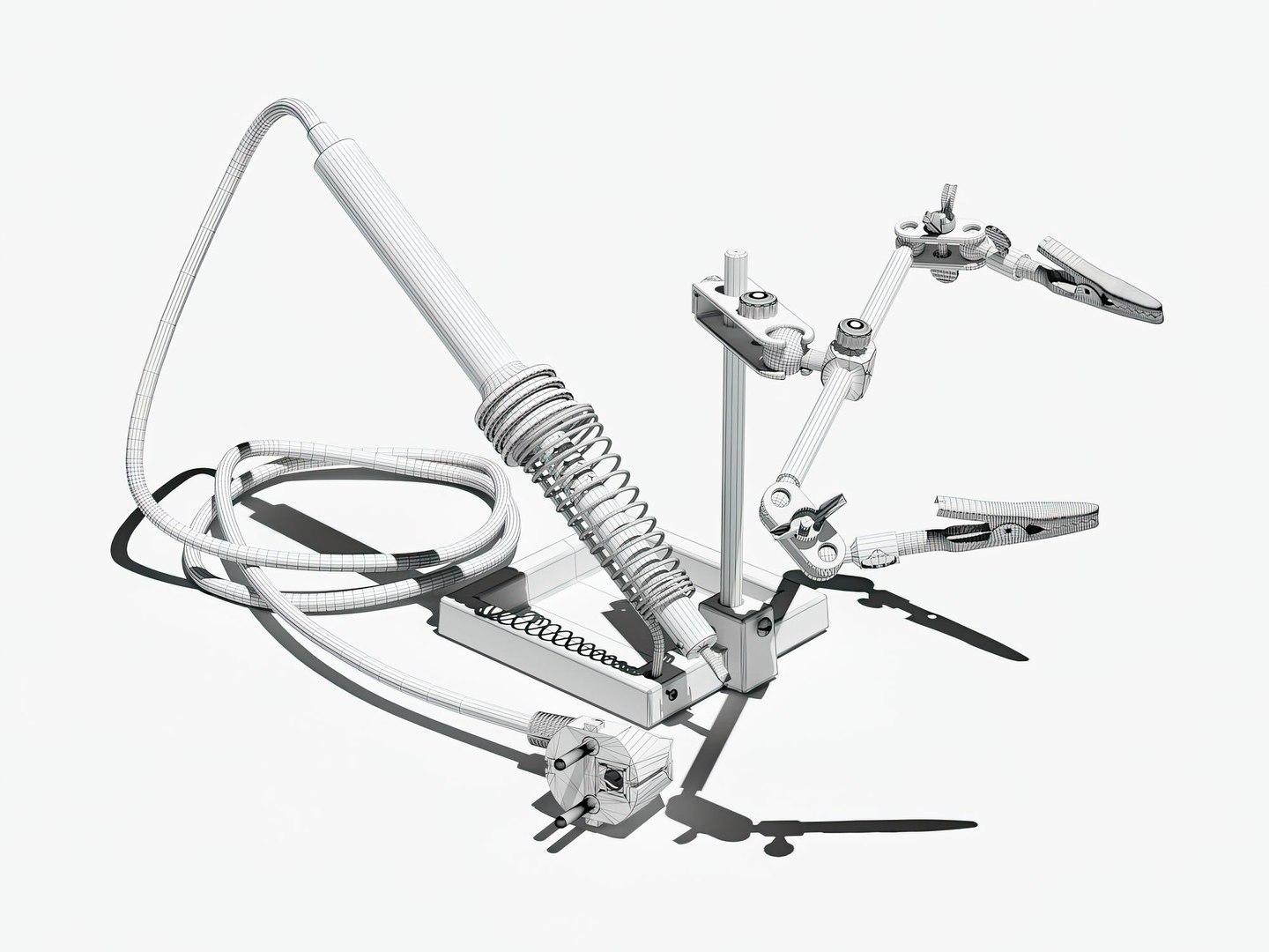 3D Soldering Iron With Rack Model - TurboSquid 1731545