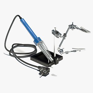 3D Soldering Iron with Rack model