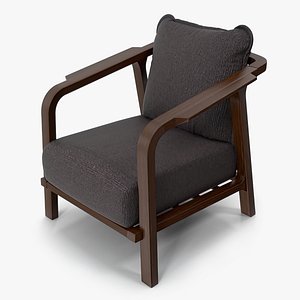 3D Retro Armchair model