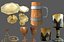 Low Poly Banquet Utensils Bundle