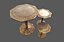 Low Poly Banquet Utensils Bundle